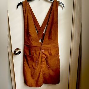Corduroy jumper dress